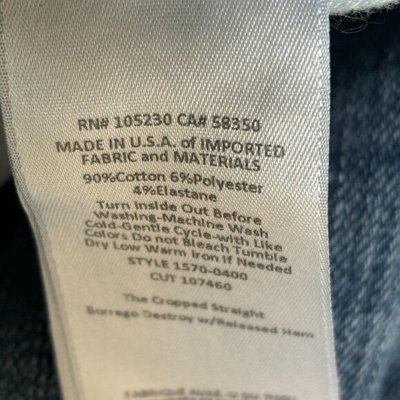 Current Elliot - The Cropped Straight w/Released Hem - Size 31 - Picture 11 of 15